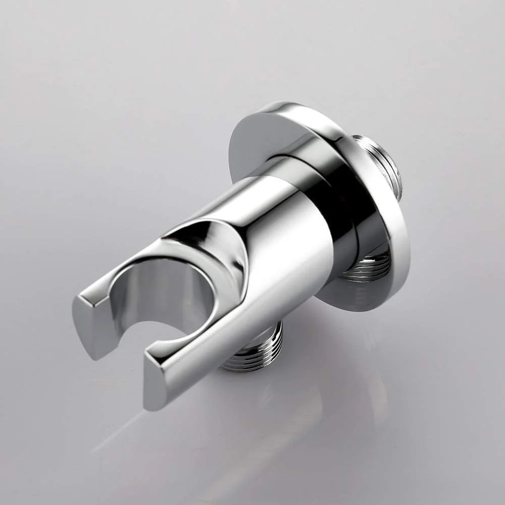 نگهدارنده سردوش گرد برنجی دستی FURLOU، اتصال 1/2 اینچی کروم، نصب دیواری، مناسب برای همه خانواده ها نگهدارنده سردوش گرد برنجی دستی FURLOU، اتصال 1/2 اینچی کروم، نصب دیواری، مناسب برای همه خانواده ها