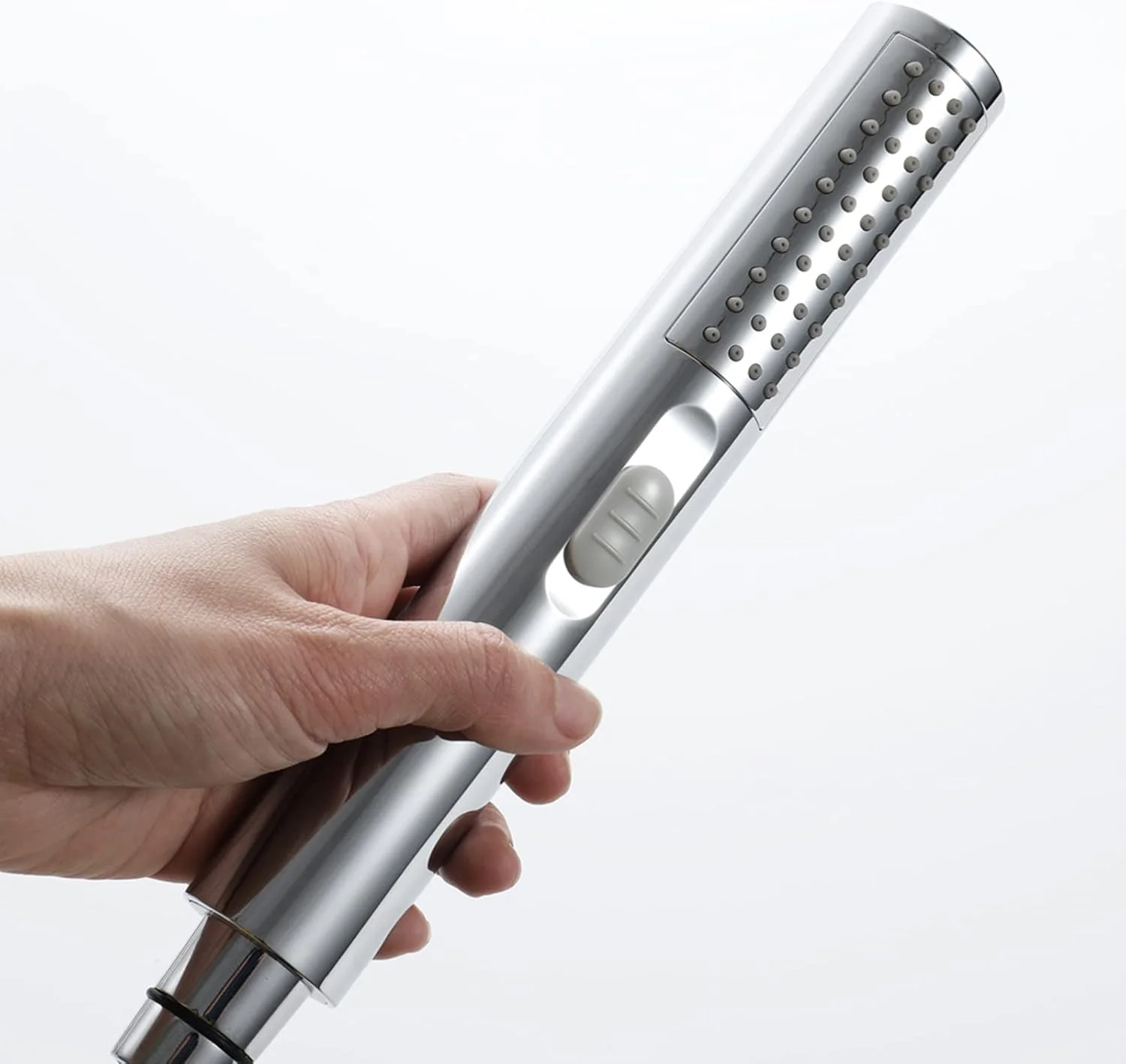 سردوش دستی GaRcan، بیضی شکل ABS، سردوش دستی دو منظوره 2 در 1، سردوش دستی با فشار بالا، میله سردوش دستی با جریان بالا با شلنگ دوش استیل 1.5 متری و نگهدارنده دوش ABS، نوع 1