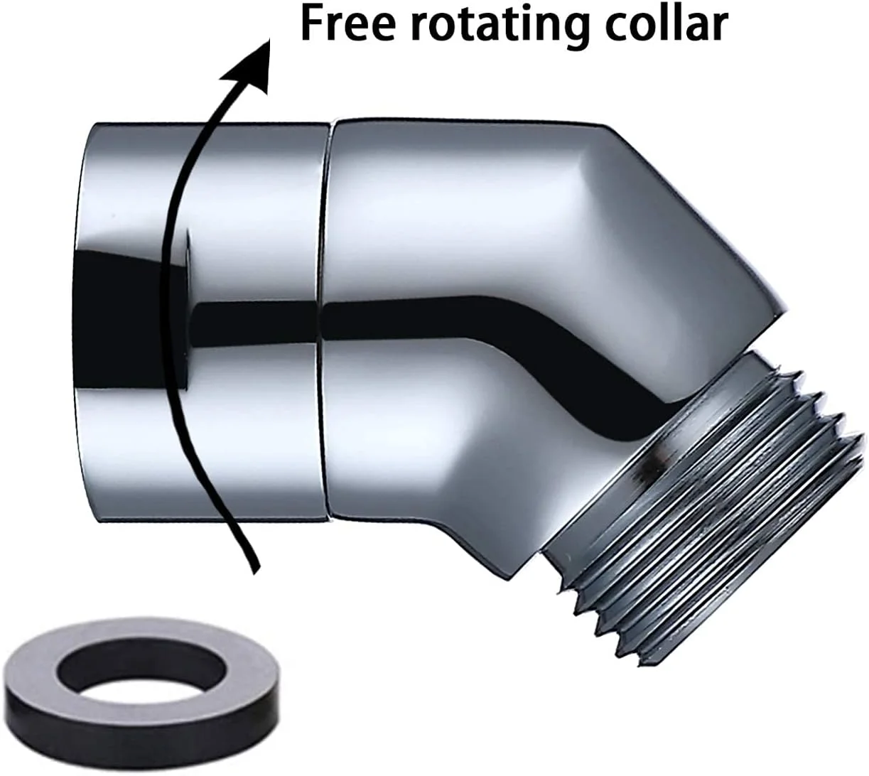 آداپتور دوش دستی کروم اندود 45 درجه