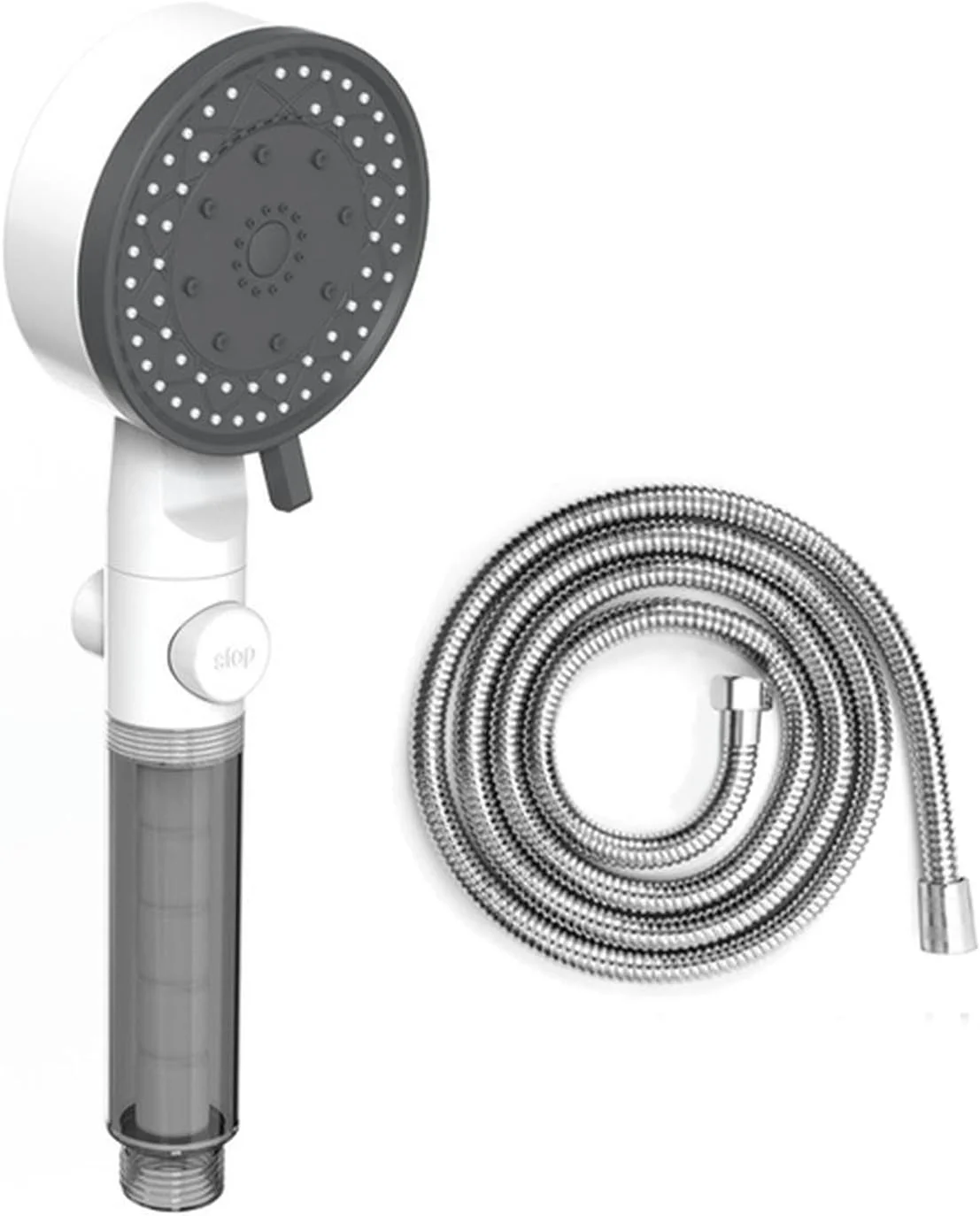 سردوش دستی فیلتردار فشار قوی GaRcan، نازل دوش قابل حمل حمام با قابلیت تنظیم 10 حالته