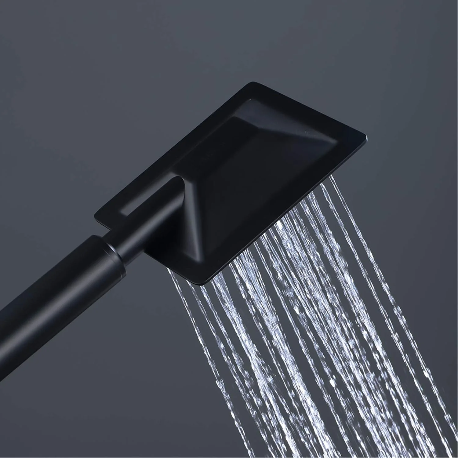 سردوش دستی گارکان، سردوش مربعی استیل ضد زنگ، سردوش دستی صرفه جویی در آب، سردوش دستی تک حالته با خروجی آب سیلیکونی، مشکی