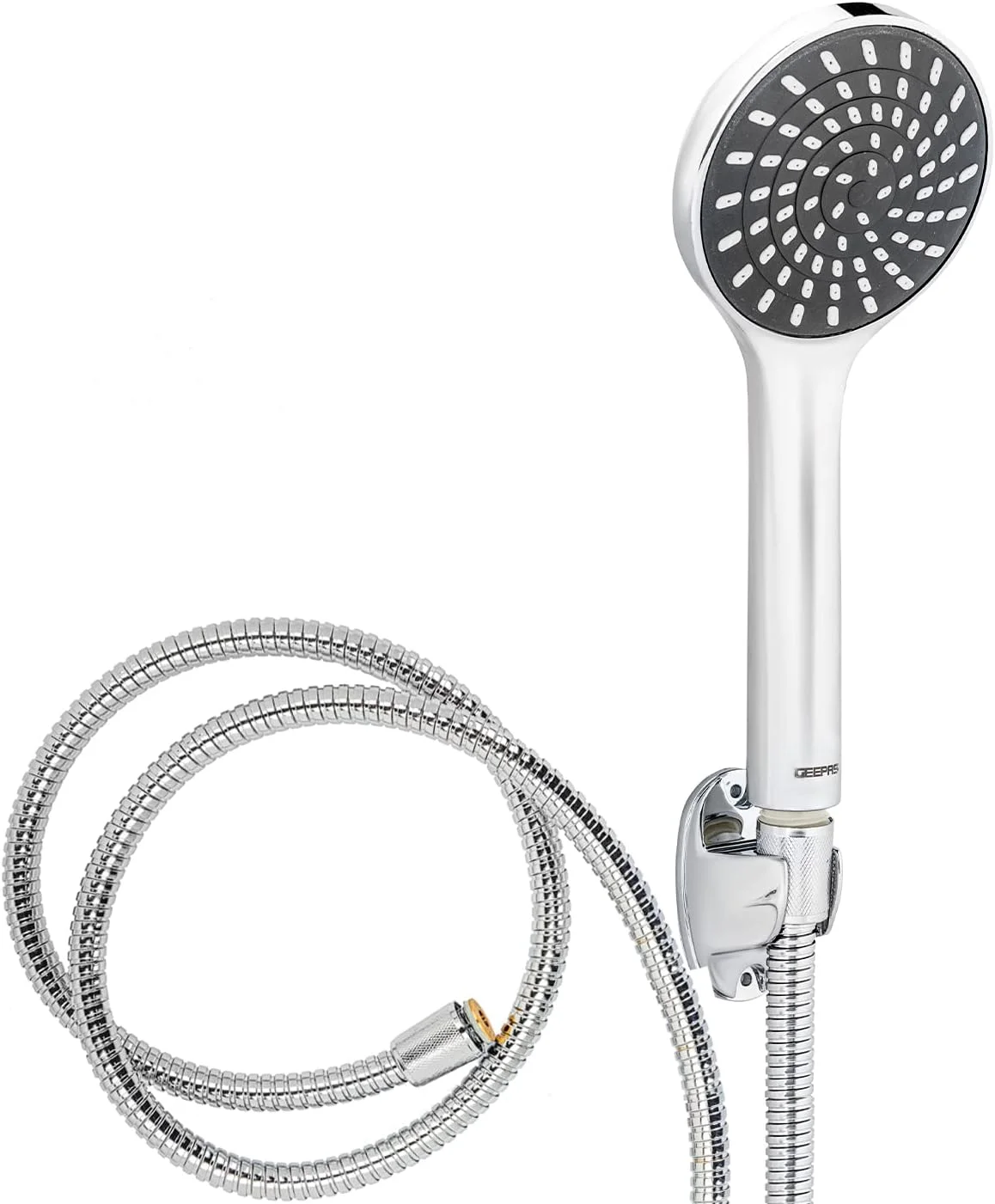 دوش دستی جیپاس، تک حالته، شلنگ استیل 1.5 متری دوش دستی جیپاس، تک حالته، شلنگ استیل 1.5 متری