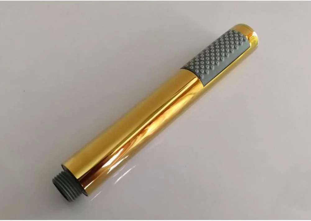 دوش دستی حمام GHQERTY، لوازم جانبی شیرآلات حمام، روکش طلایی برنجی گرد دوش دستی حمام GHQERTY، لوازم جانبی شیرآلات حمام، روکش طلایی برنجی گرد