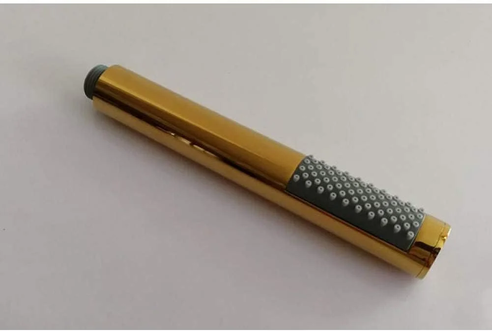 دوش دستی حمام GHQERTY، لوازم جانبی شیرآلات حمام، روکش طلایی برنجی گرد