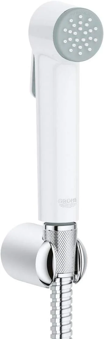 ست شلنگ توالت GROHE Tempesta-F Trigger Spray 30 با نگهدارنده دیواری، 1 حالت پاشش | شامل: شلنگ توالت با کنترل ماشه ای / نگهدارنده دیواری شلنگ / شلنگ 1250 میلی متری | سیستم ضد رسوب | کروم | 27812IL1