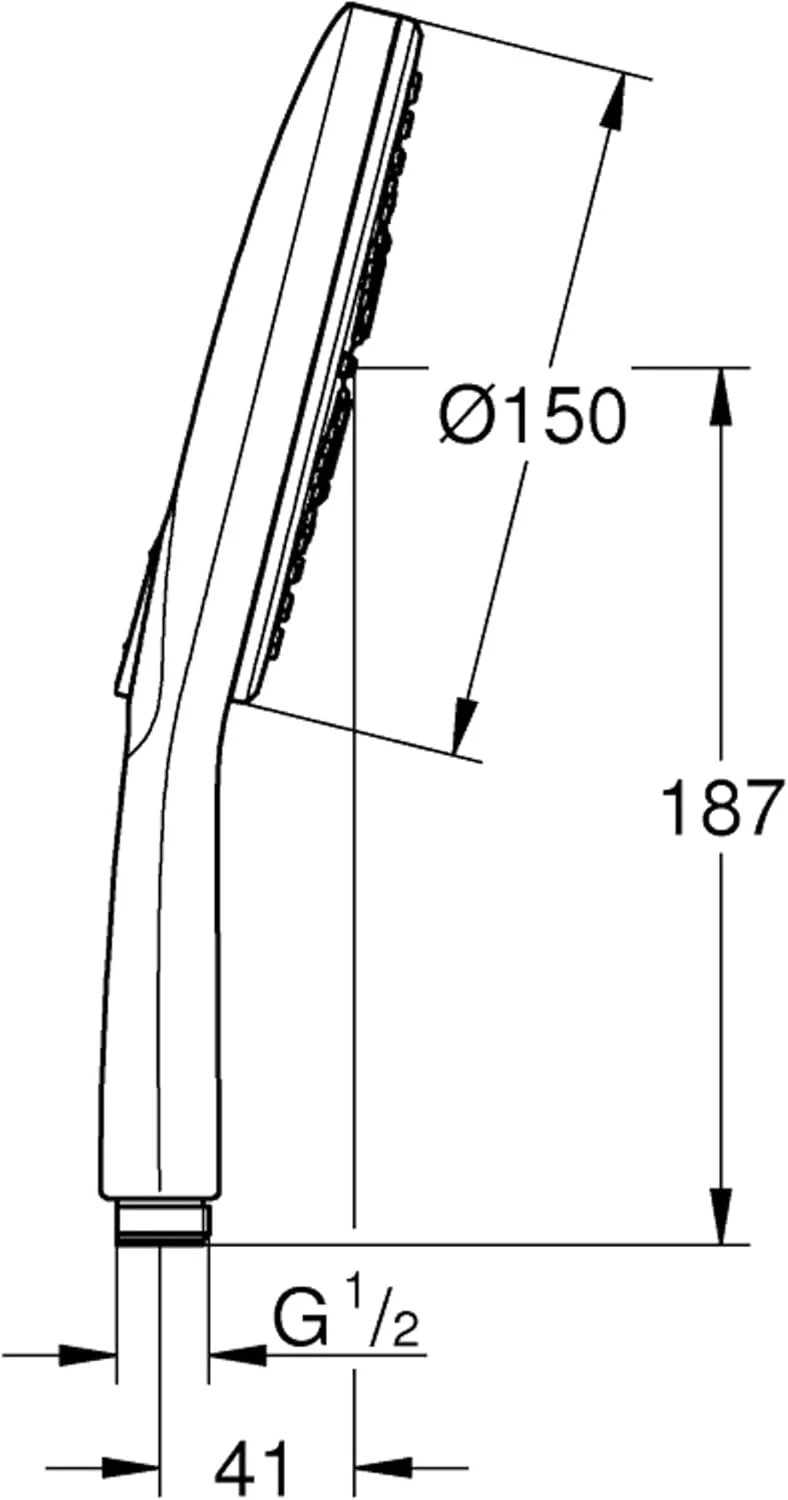 دوش دستی GROHE Rainshower 150 Smartactive با قابلیت صرفه جویی در آب، قطر 150 میلی متر، دارای 3 حالت پاشش، روکش کروم، ساخت آلمان، مدل 26590000 دوش دستی GROHE Rainshower 150 Smartactive با قابلیت صرفه جویی در آب، قطر 150 میلی متر، دارای 3 حالت پاشش، روکش کروم، ساخت آلمان، مدل 26590000