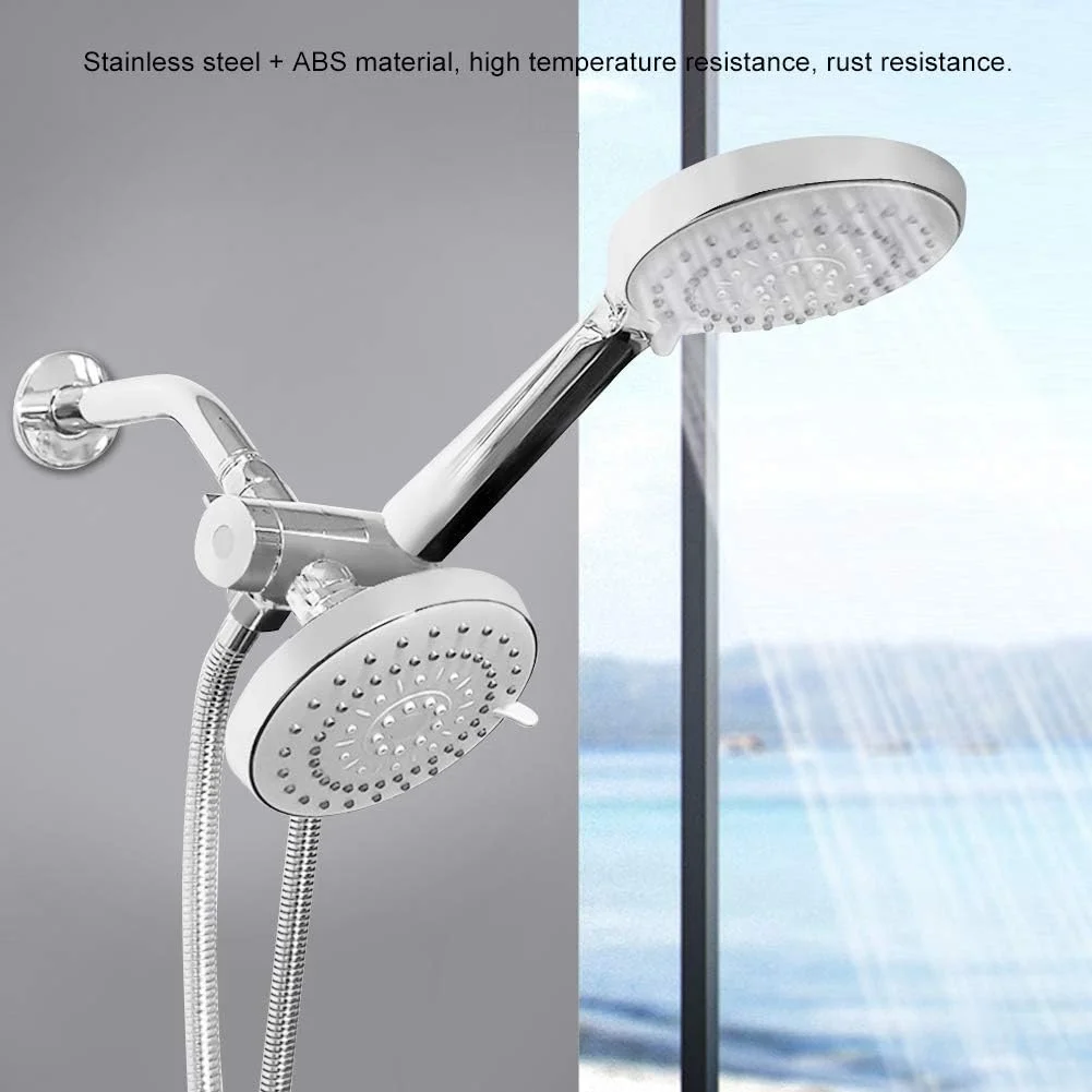 مجموعه دوش دو سر فشار قوی Guomipai با ۵ عملکرد و سردوش دستی مجموعه دوش دو سر فشار قوی Guomipai با ۵ عملکرد و سردوش دستی