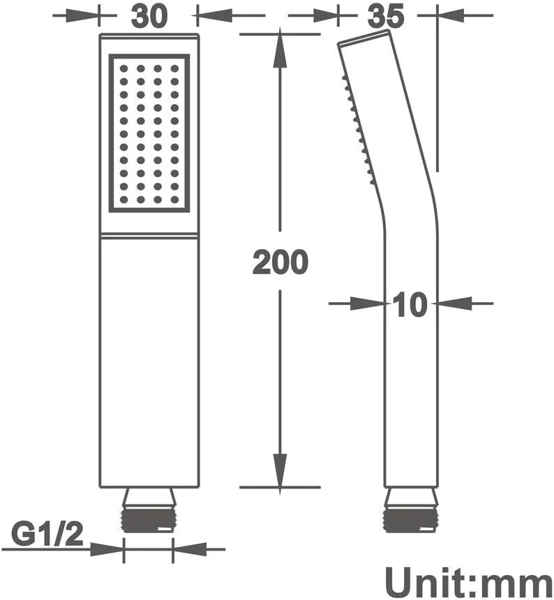 سردوش دستی برنجی با پرداخت سیم‌کشی، سردوش دستی تک‌حالته با فشار بالا