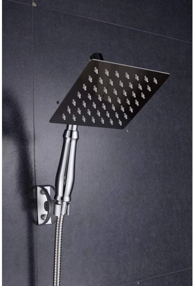 لوازم جانبی حمام GZDodek، سردوش حمام بزرگ استیل ضد زنگ لوکس، سردوش دستی با فشار بالا، سردوش بارانی