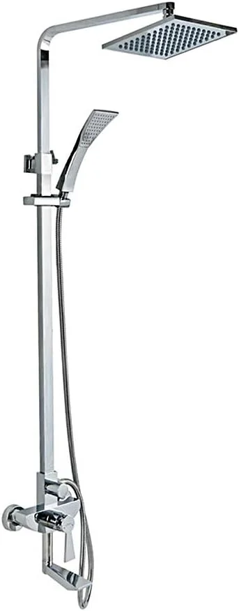 ست دوش دستی حمام با ترموستات و دوش بارانی