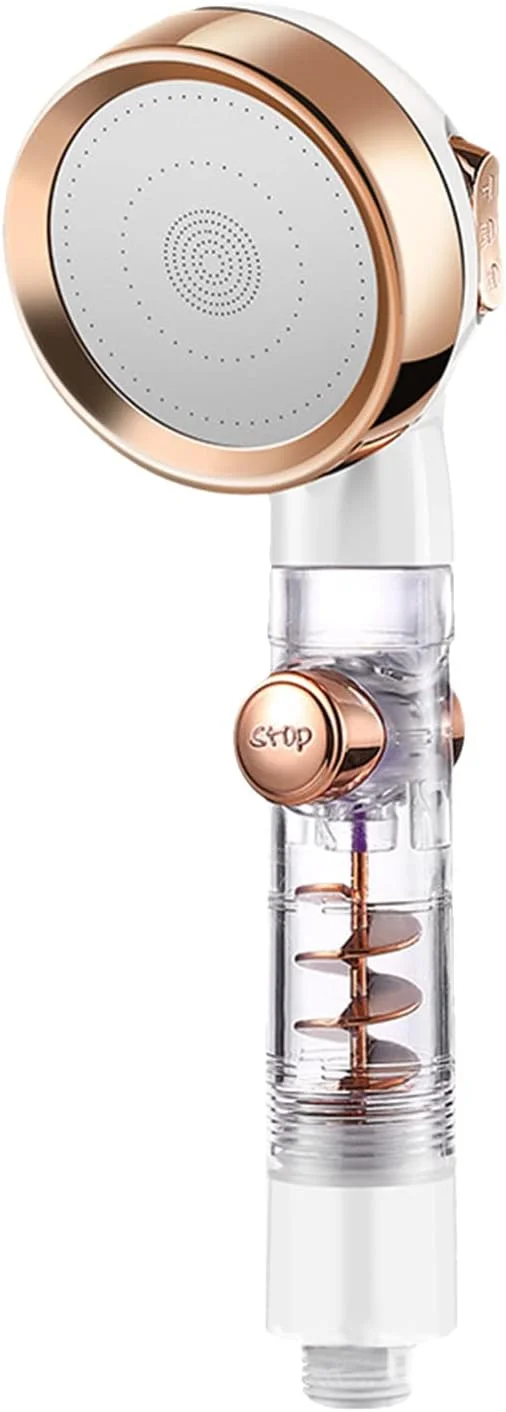 سر دوش دستی J/E با فن توربو، دکمه توقف روشن/خاموش و 3 حالت، سر دوش فشار قوی G1/2 صرفه جویی در آب، جایگزین سر دوش دستی حمام