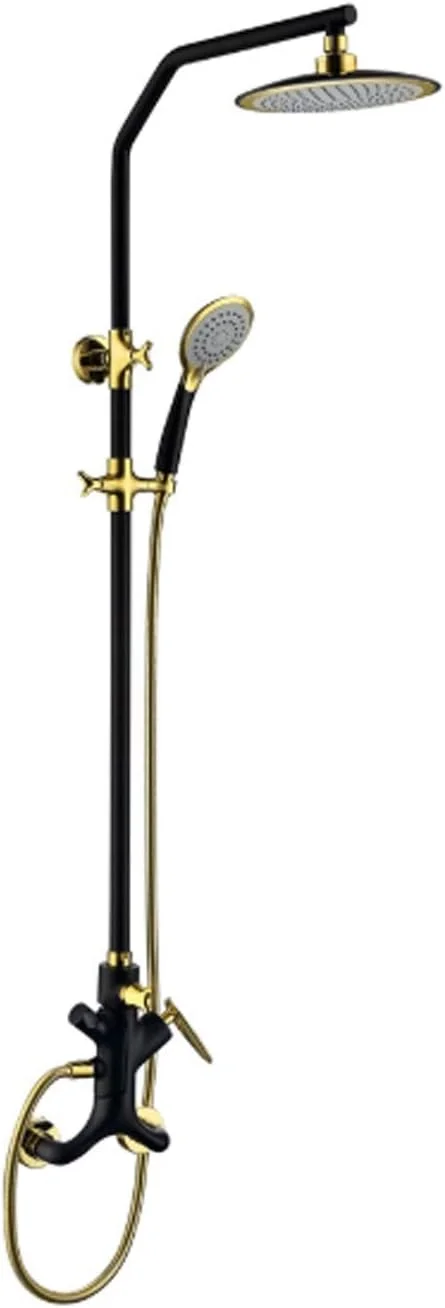 ست سر دوش دستی با سیستم دوش بارانی متعادل کننده فشار، شیر دوش 3 حالته، نصب آسان، سر دوش حمام کامل ست سر دوش دستی با سیستم دوش بارانی متعادل کننده فشار، شیر دوش 3 حالته، نصب آسان، سر دوش حمام کامل