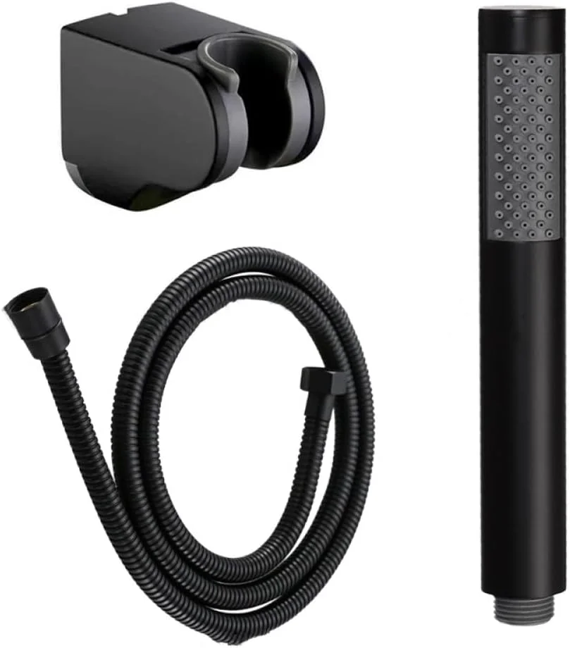 سری دوش دستی مشکی لوازم جانبی حمام استیل ضد زنگ فشار قوی صرفه جویی در آب دوش دستی حمام چند رنگ، مشکی 3 تکه سری دوش دستی مشکی لوازم جانبی حمام استیل ضد زنگ فشار قوی صرفه جویی در آب دوش دستی حمام چند رنگ، مشکی 3 تکه