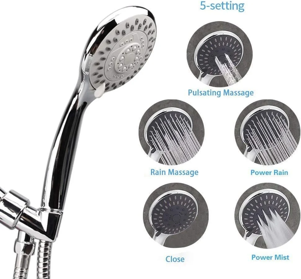 سردوش حمام، سردوش اسپری حمام، سردوش دستی، لوازم حمام، سر دوش ها، نگهدارنده دستی، سطح بدون پوشش، نوع نگهدارنده ثابت، گرد، بارانی