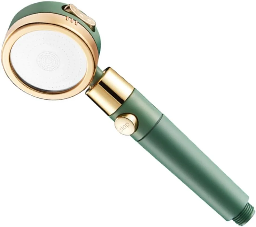 1 عدد دوش دستی تقویت کننده، نازل دوش دستی، سر دوش برای حمام، سر دوش دستی با فشار کم، مجموعه استیل ضد زنگ