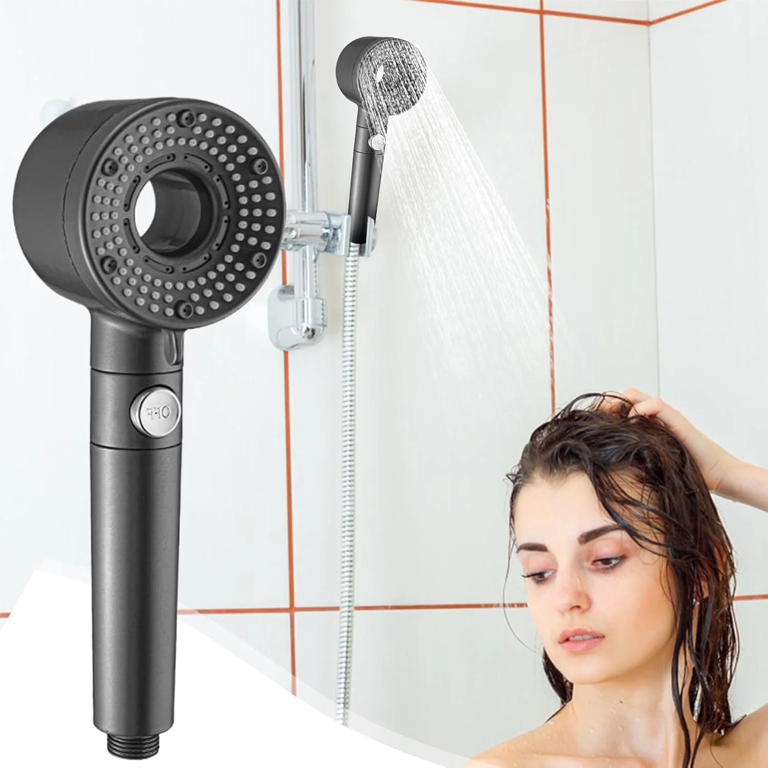 سردوش دستی چند حالته | فیلتر سردوش تقویت کننده حمام | سردوش دستی چند منظوره مناسب منزل، هتل، آپارتمان و خوابگاه