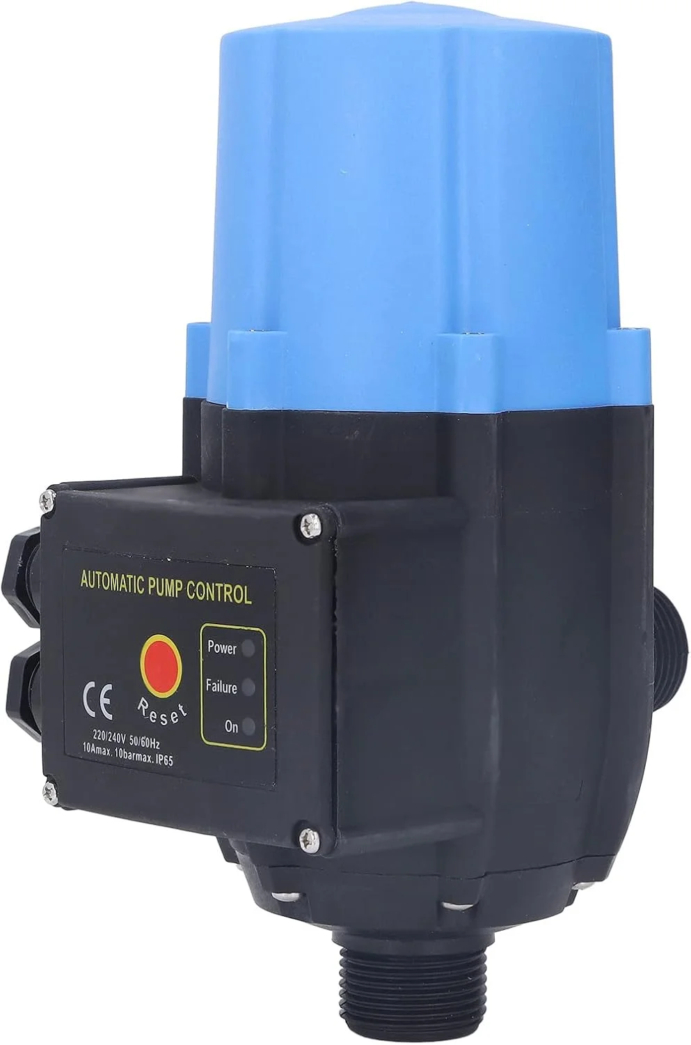کلید کنترل فشار پمپ آب TUORE، کنترلر الکترونیکی قابل تنظیم IP65، شیر یک طرفه بادوام برای پمپ باغی و پمپ خود مکش (220V-240V)
