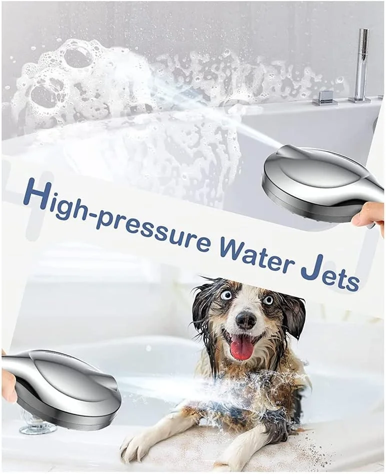 سردوش دستی با فیلتر، سردوش فشار قوی با برس شستشوی وان و کاشی بدون شلنگ 1.5 متری سردوش دستی با فیلتر، سردوش فشار قوی با برس شستشوی وان و کاشی بدون شلنگ 1.5 متری