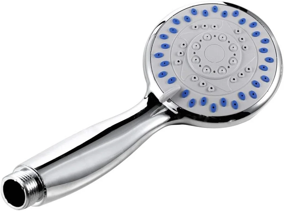 سردوش دستی چند منظوره با 3 حالت پاشش آب، روکش کروم، مناسب برای حمام