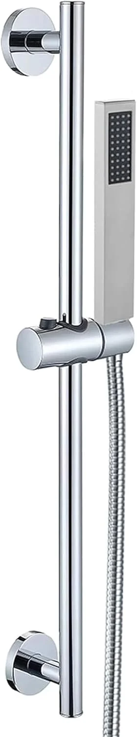 میله لغزنده دوش با سردوش دستی، سردوش دستی برنجی با شلنگ، سردوش فشار قوی، میله لغزنده دوش با ارتفاع قابل تنظیم استیل ضد زنگ - مشکی (کروم) میله لغزنده دوش با سردوش دستی، سردوش دستی برنجی با شلنگ، سردوش فشار قوی، میله لغزنده دوش با ارتفاع قابل تنظیم استیل ضد زنگ - مشکی (کروم)