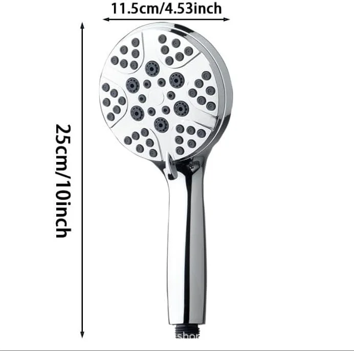 سردوش حمام با 8 حالت پاشش، سردوش بارانی دستی، دستی قابل تنظیم با فشار بالا، جداشدنی، جریان بالا، دارای قابلیت شستشوی قوی برای تمیز کردن وان و حیوانات خانگی، طراحی لوکس با کیفیت عالی