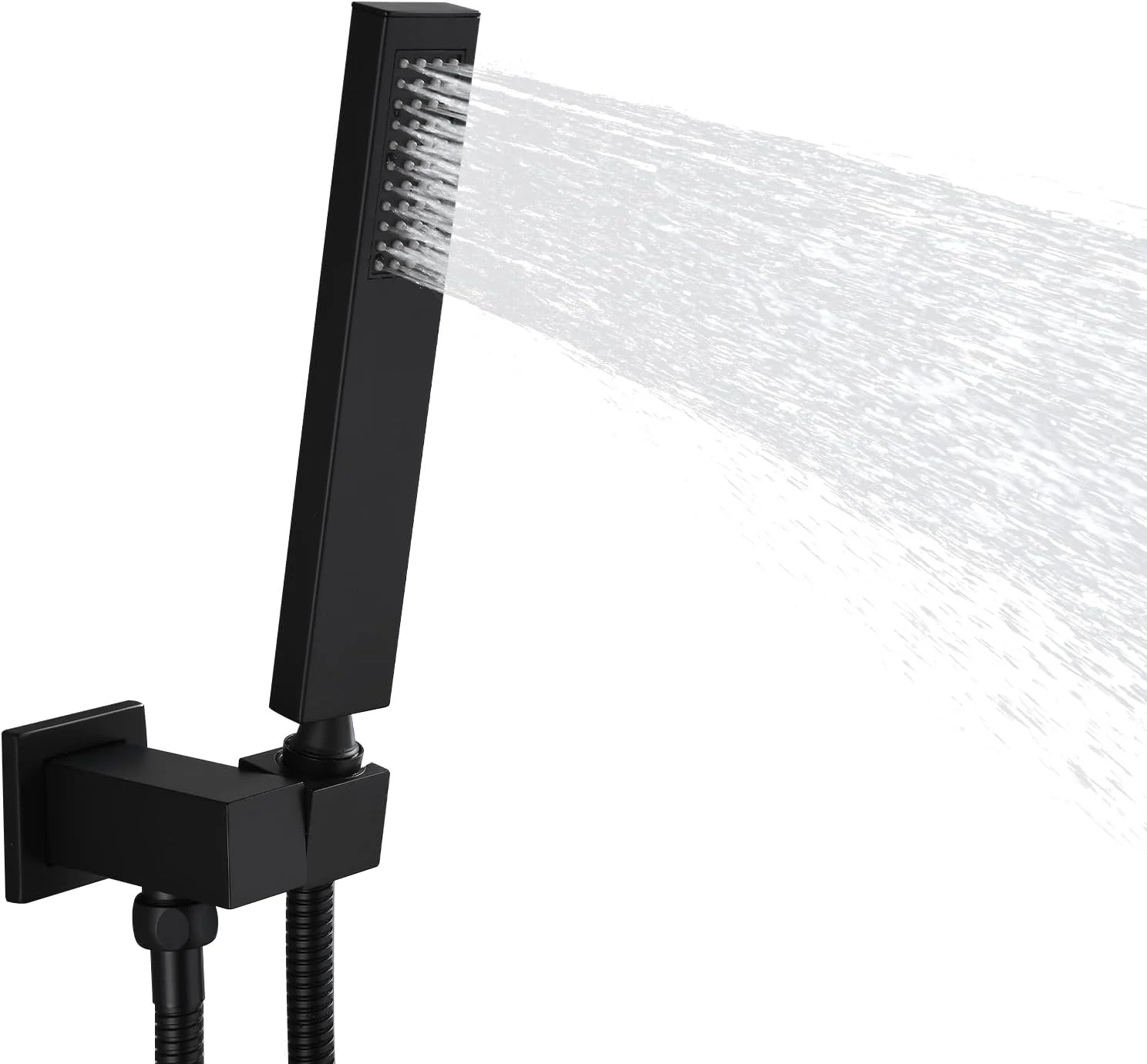 ست دوش دستی برنجی، سر دوش دستی فشار قوی با پایه توپی گردان برنجی - مشکی مات ست دوش دستی برنجی، سر دوش دستی فشار قوی با پایه توپی گردان برنجی - مشکی مات