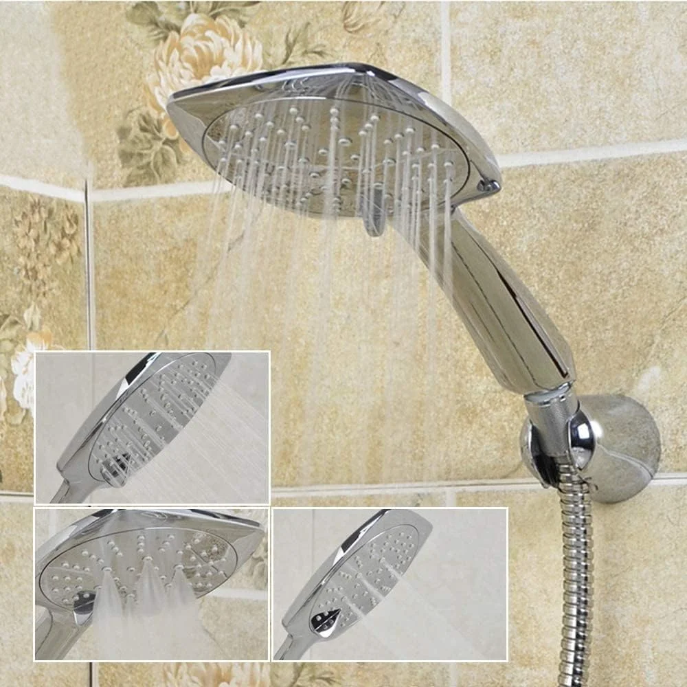 سردوش دستی با فشار قوی دارای 3 حالت پاشش ماساژ آبگرم جداشدنی با روکش کروم و طراحی فوق العاده نازک