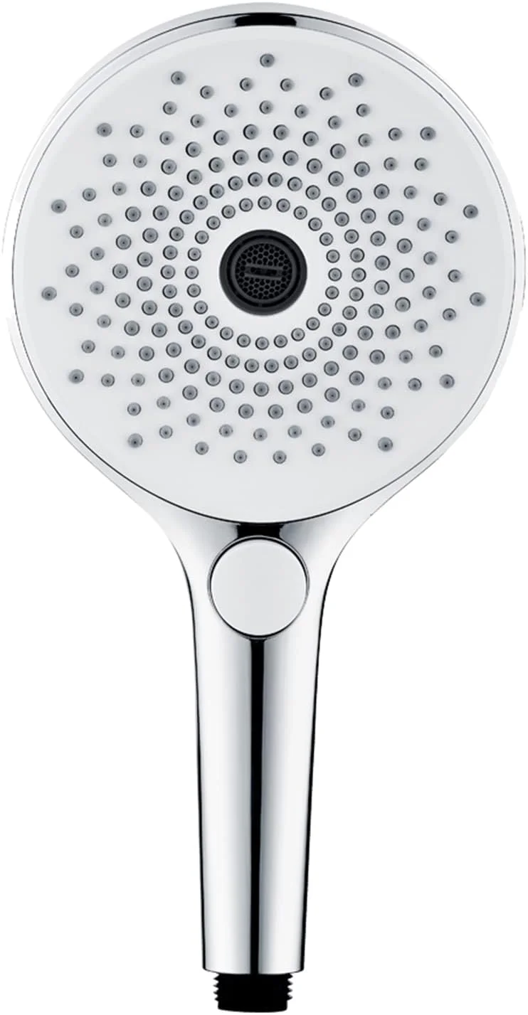 سردوش دستی، سردوش فشار قوی، سردوش جداشدنی با 3 حالت پاشش به همراه شلنگ استیل 304 کششی و قلاب دوشی مسی، کروم