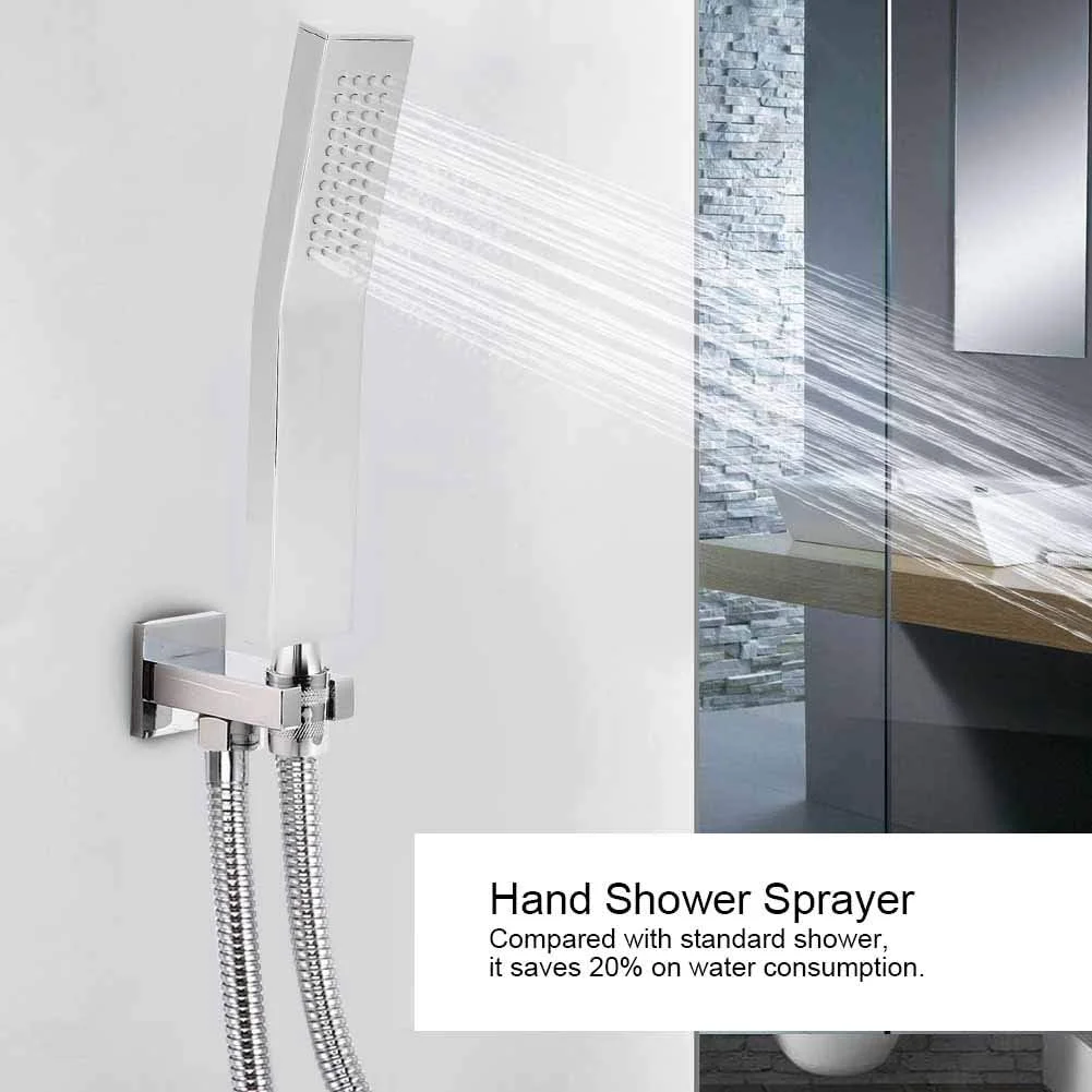 سردوش حمام رزوه ای G1/2 اینچی، سردوش دستی برنجی L شکل، اسپری دستی تک کاره فشار قوی، لوازم حمام سردوش حمام رزوه ای G1/2 اینچی، سردوش دستی برنجی L شکل، اسپری دستی تک کاره فشار قوی، لوازم حمام