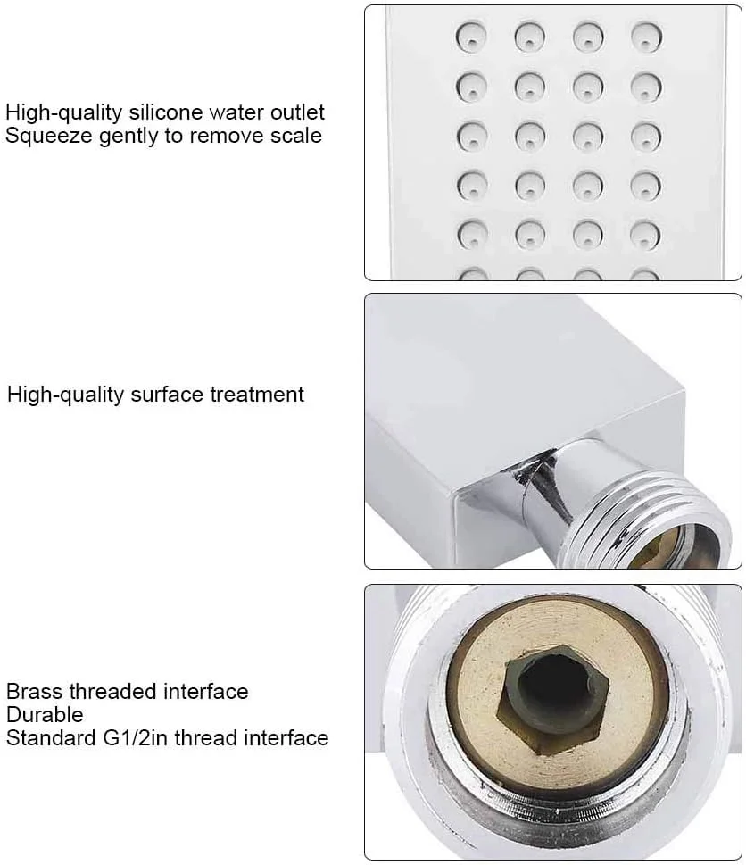 سردوش حمام رزوه ای G1/2 اینچی، سردوش دستی برنجی L شکل، اسپری دستی تک کاره فشار قوی، لوازم حمام سردوش حمام رزوه ای G1/2 اینچی، سردوش دستی برنجی L شکل، اسپری دستی تک کاره فشار قوی، لوازم حمام