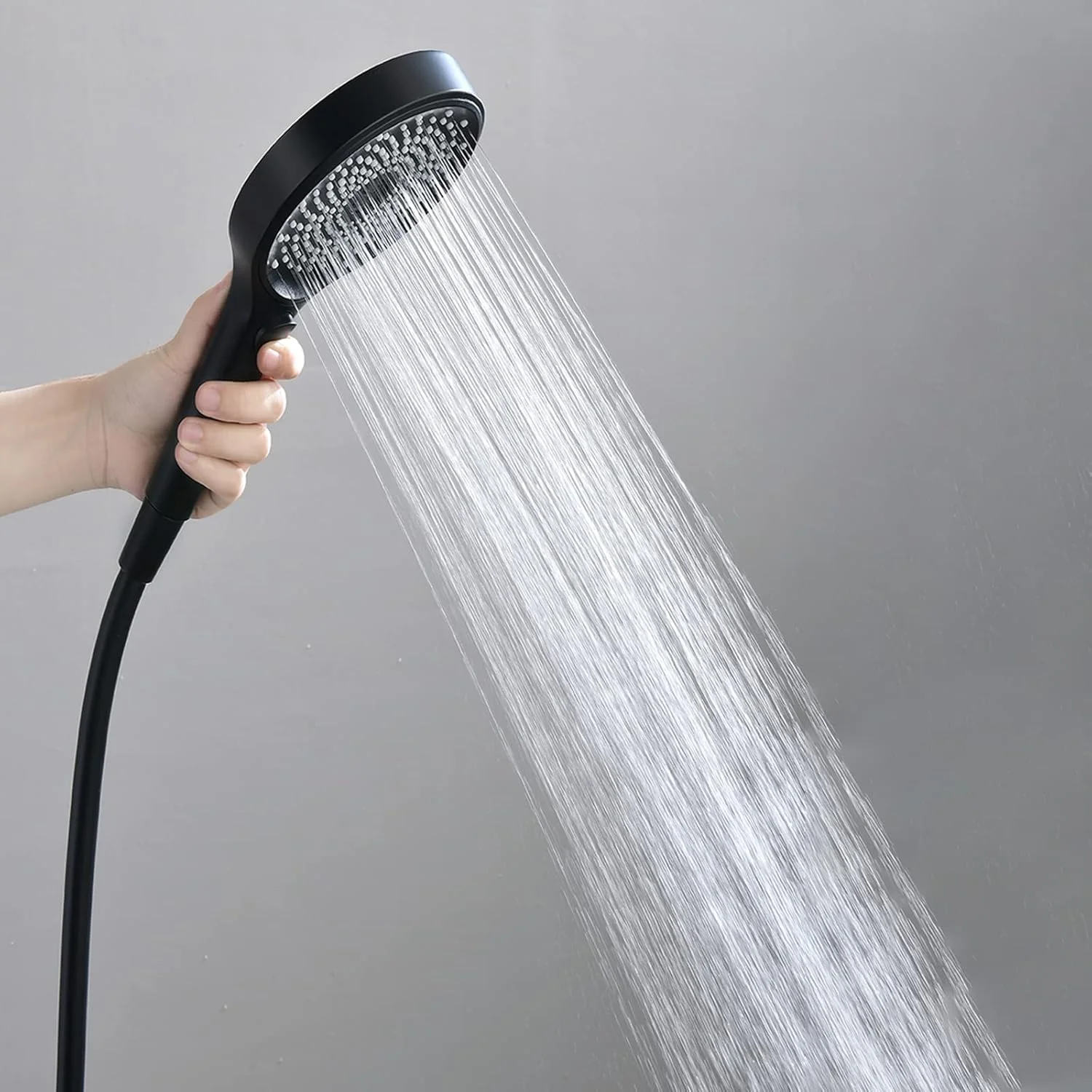 مجموعه سردوش دستی با فشار قوی، سردوش ABS سه حالته با شلنگ 150 سانتی متری و پایه قابل تنظیم - رزگلد مجموعه سردوش دستی با فشار قوی، سردوش ABS سه حالته با شلنگ 150 سانتی متری و پایه قابل تنظیم - رزگلد