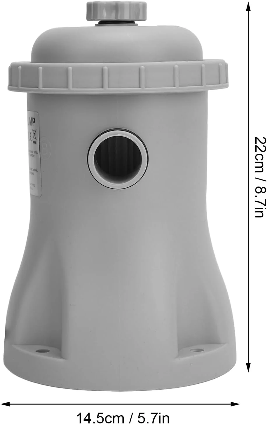 پمپ فیلتر کارتریجی شفاف Jiawu، پمپ استخر زمینی 1250 لیتری، سیستم پمپ استخر برقی، پمپ فیلتر آب برای باغ، پاسیو، تمیز کردن استخرها (220 ولت UK)