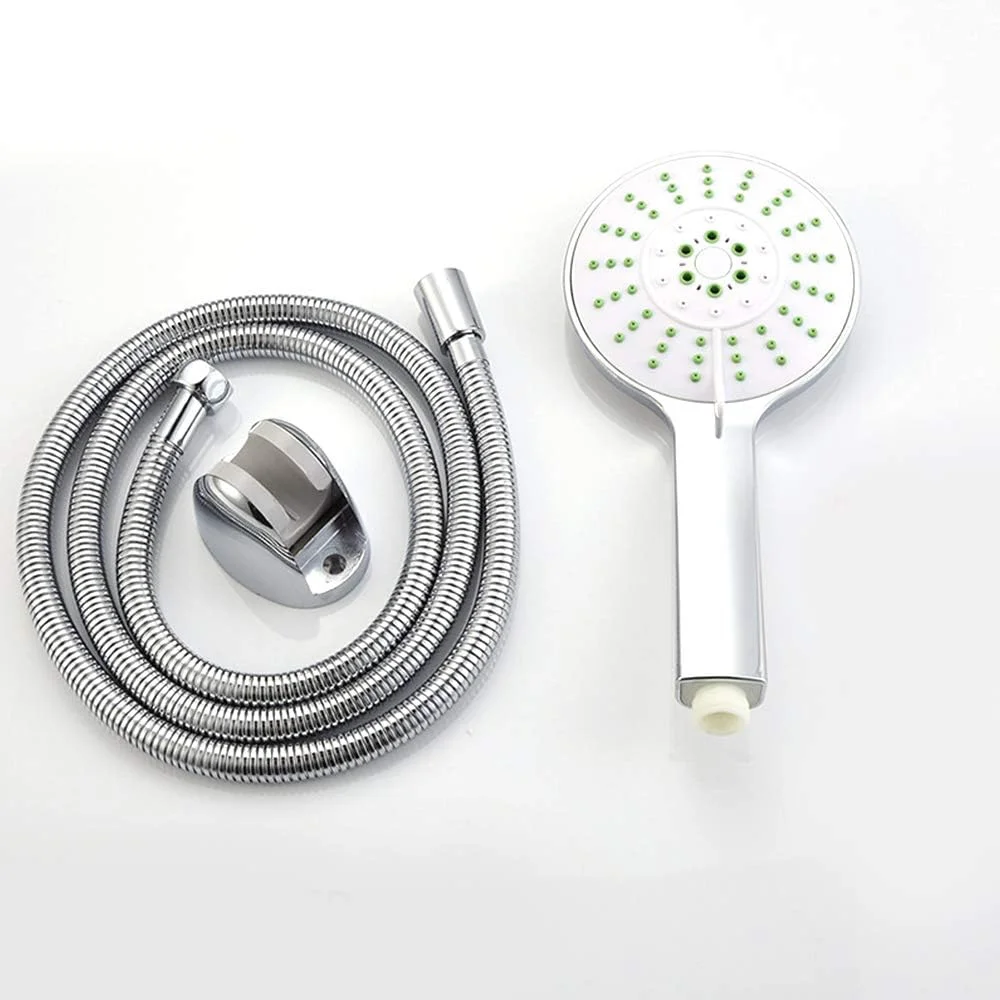 سری دوش دستی با فشار قوی، دارای 5 حالت پاشش، ماساژ آبگرم، سری دوش دستی جداشدنی، روکش کروم، L