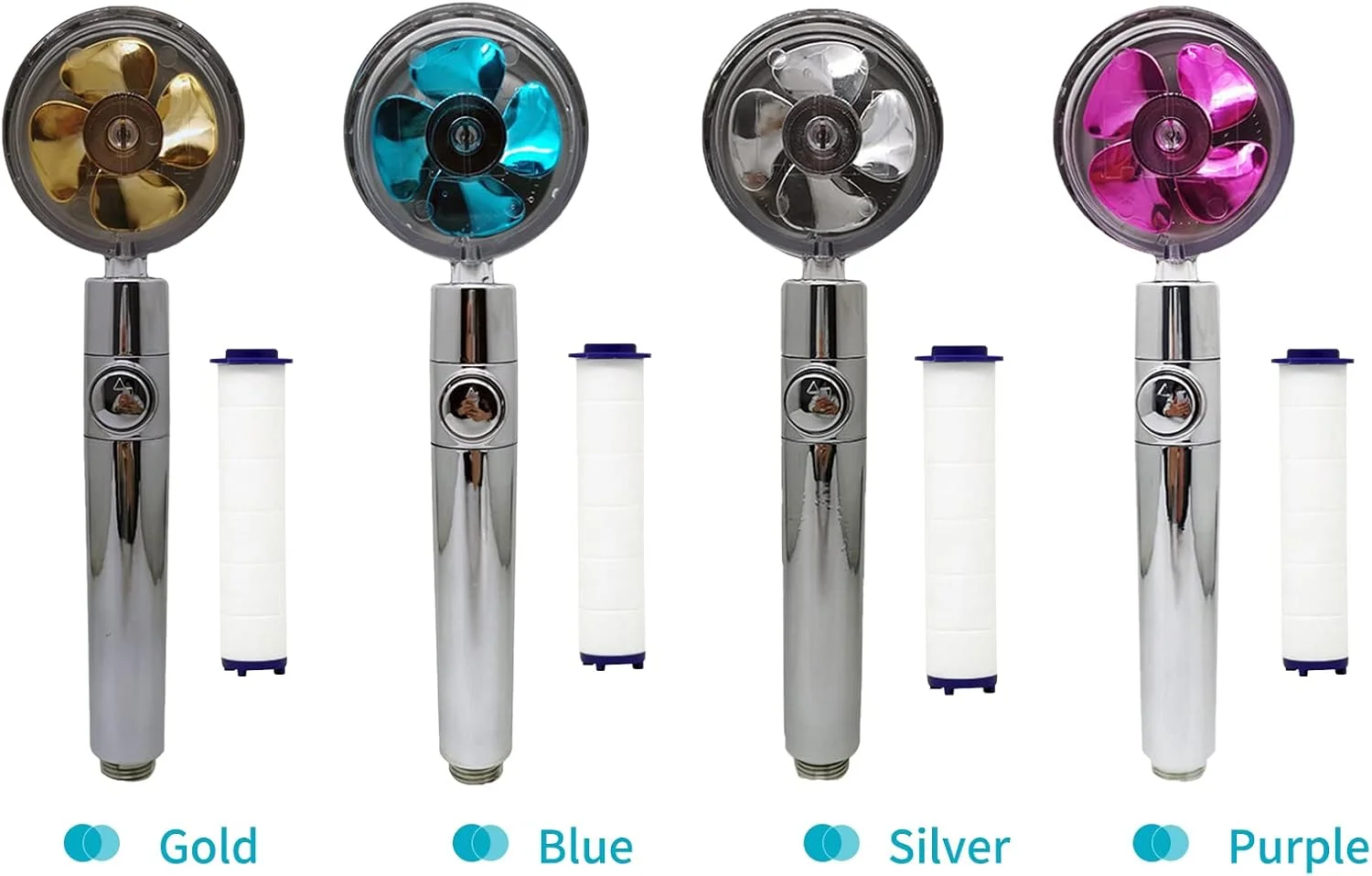 سر دوش دستی حمام با فن توربو، دکمه روشن/خاموش و فیلتر پنبه ای، صرفه جویی در آب، فشار قوی، چرخش 360 درجه، جایگزین سر دوش دستی حمام سر دوش دستی حمام با فن توربو، دکمه روشن/خاموش و فیلتر پنبه ای، صرفه جویی در آب، فشار قوی، چرخش 360 درجه، جایگزین سر دوش دستی حمام