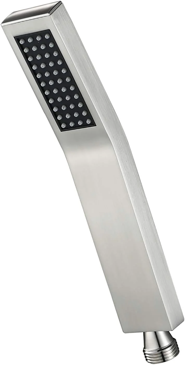 سردوش دستی با فشار قوی، پاشش بارانی، برنجی، یونیورسال، سردوش دستی برس خورده برای حمام، اتصال G1/2، مدل b