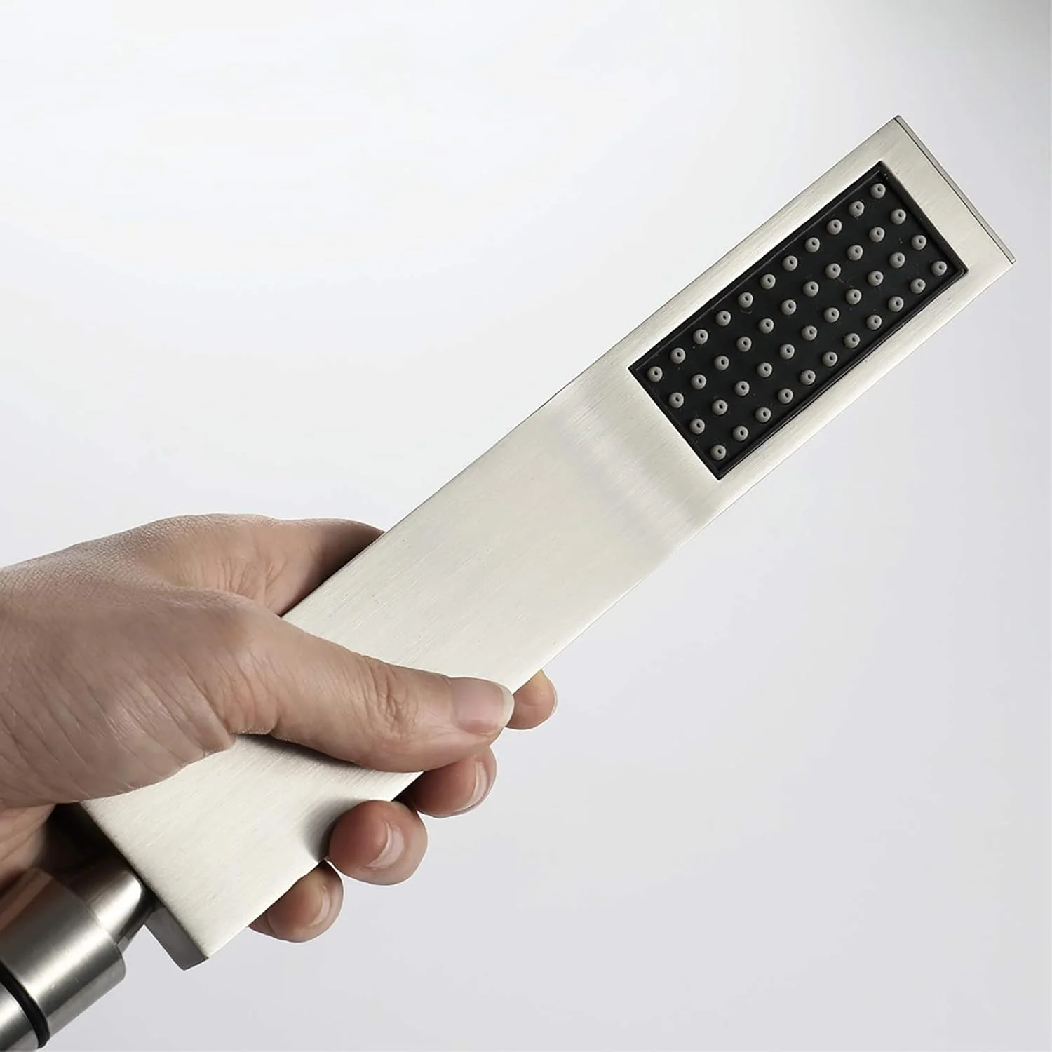 سردوش دستی با فشار قوی، پاشش بارانی، برنجی، یونیورسال، سردوش دستی برس خورده برای حمام، اتصال G1/2، مدل b