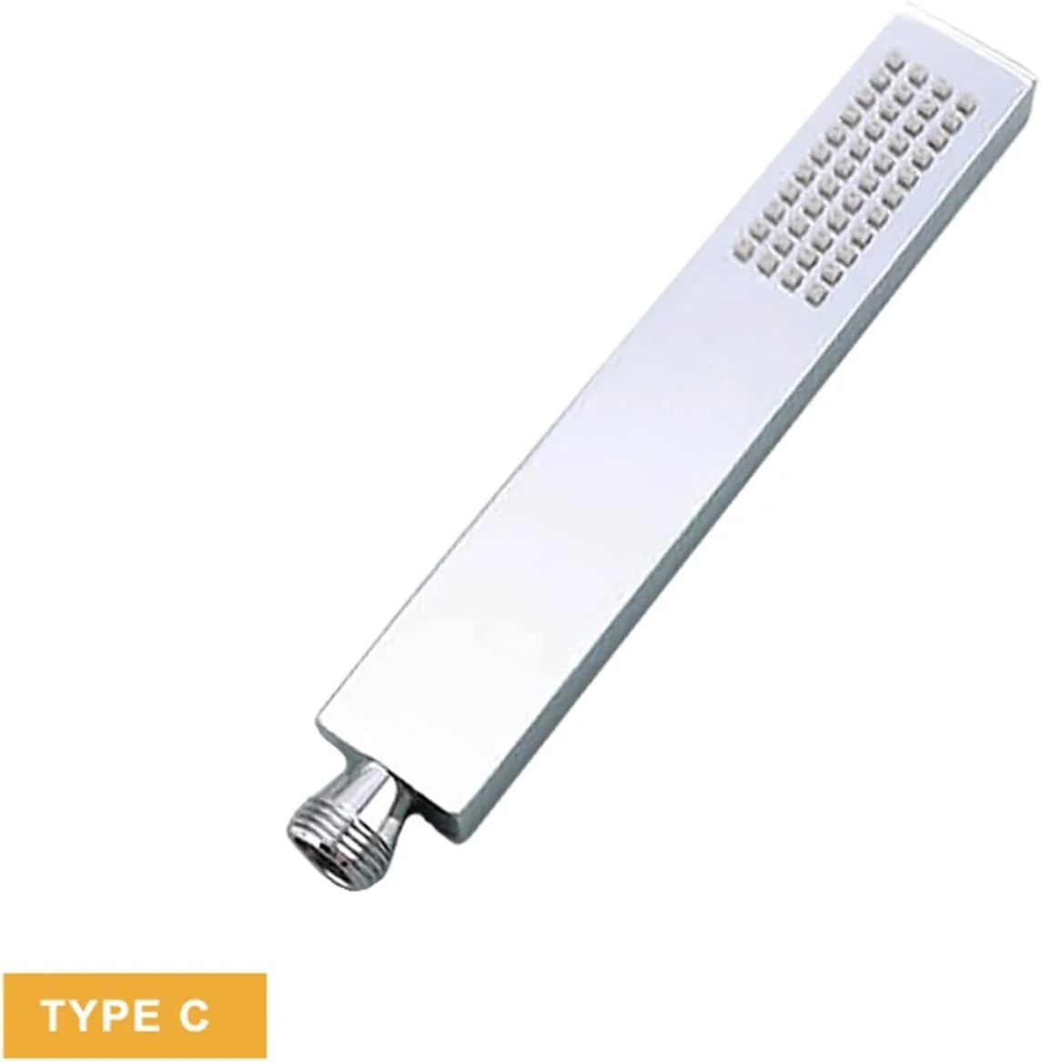 سردوش دستی برنجی جایگزین سردوش حمام برای سیستم دوش حمام، سبک مربعی مدرن، کروم براق