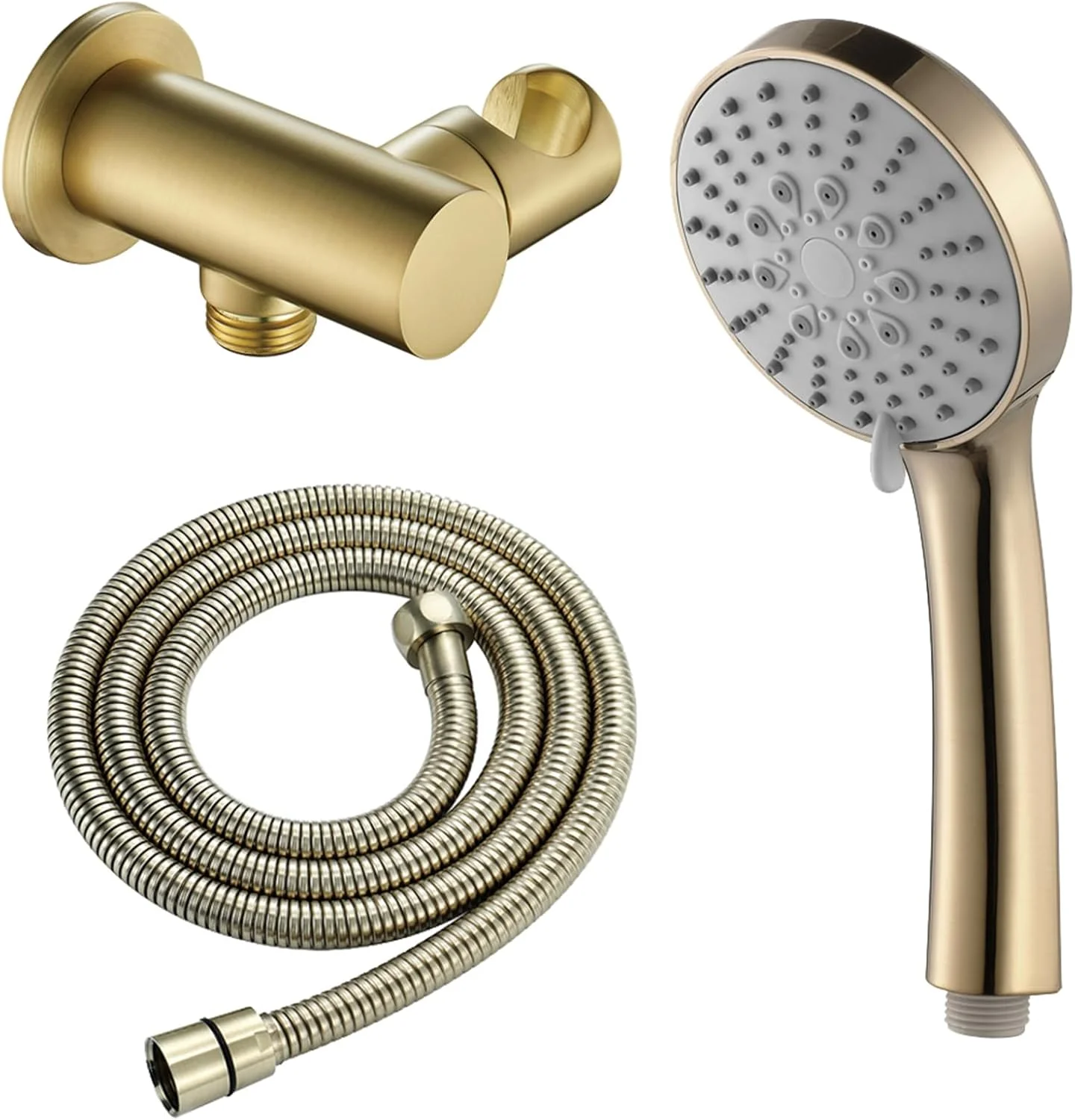 سردوش حمام دستی با 5 حالت پاشش، سردوش ABS با فشار بالا به همراه پایه قابل تنظیم و شلنگ 150 سانتی متری سردوش حمام دستی با 5 حالت پاشش، سردوش ABS با فشار بالا به همراه پایه قابل تنظیم و شلنگ 150 سانتی متری