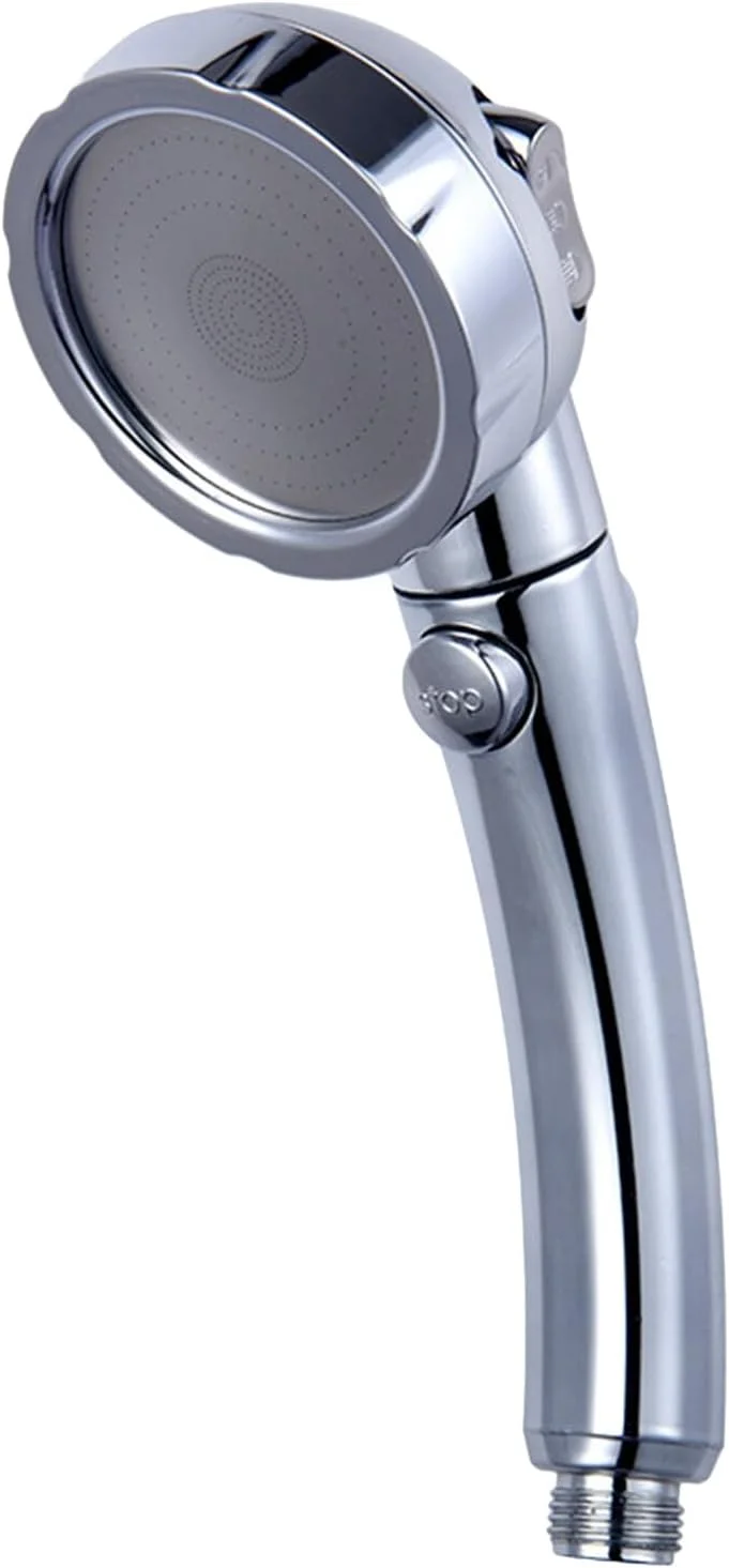سری دوش دستی با 3 حالت تنظیم، سری دوش فشار قوی قابل تنظیم و جداشدنی برای حمام، سری دوش حمام پرداخت شده