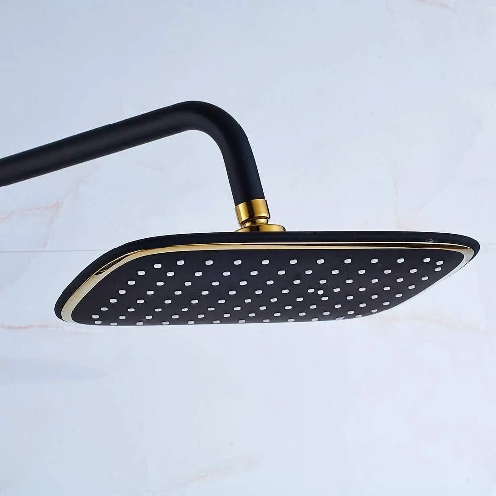 ست دوش دستی چرخشی با قابلیت تنظیم ارتفاع، شیر دوش حمام با دو دسته و سردوش حمام (نوع شیر دوش حمام: ست دوش) LEOWE