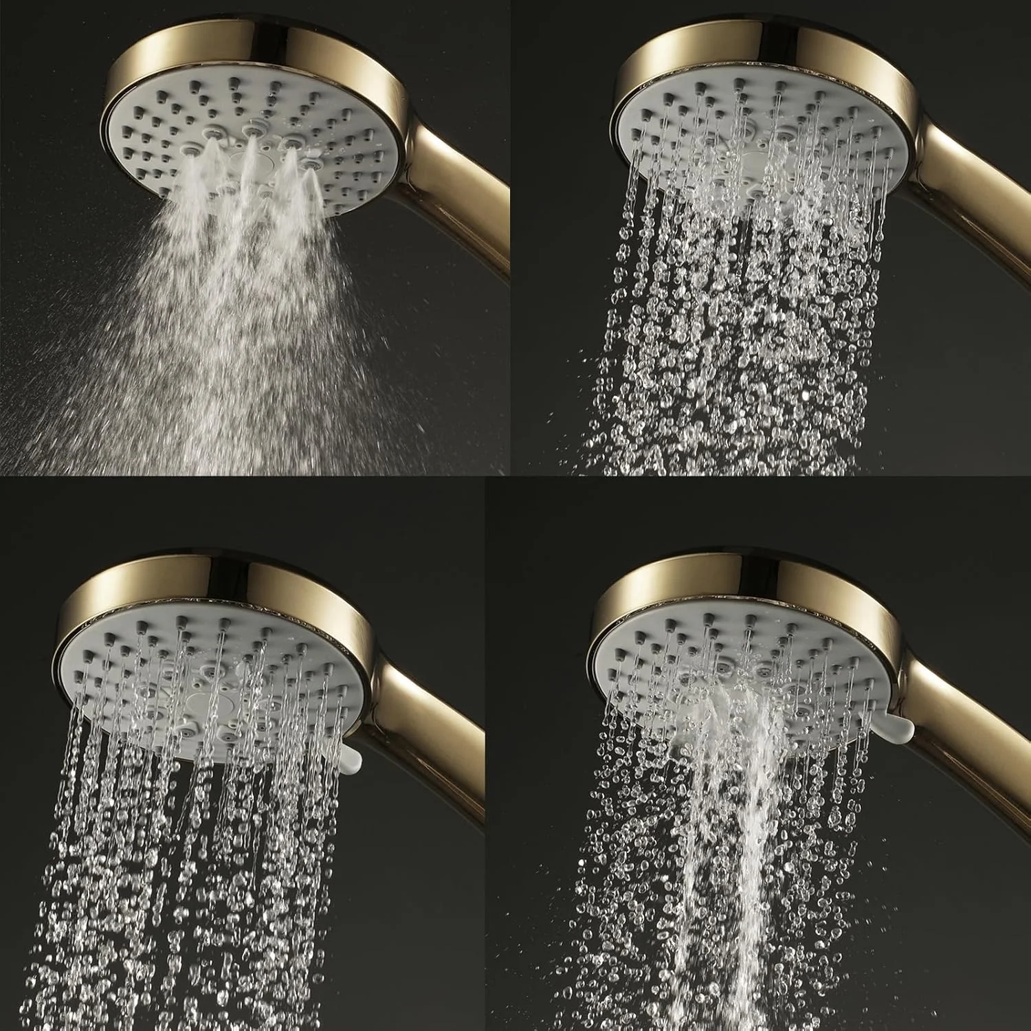 سردوش حمام دستی با 5 حالت پاشش، سردوش ABS با فشار بالا به همراه پایه قابل تنظیم و شلنگ 150 سانتی متری