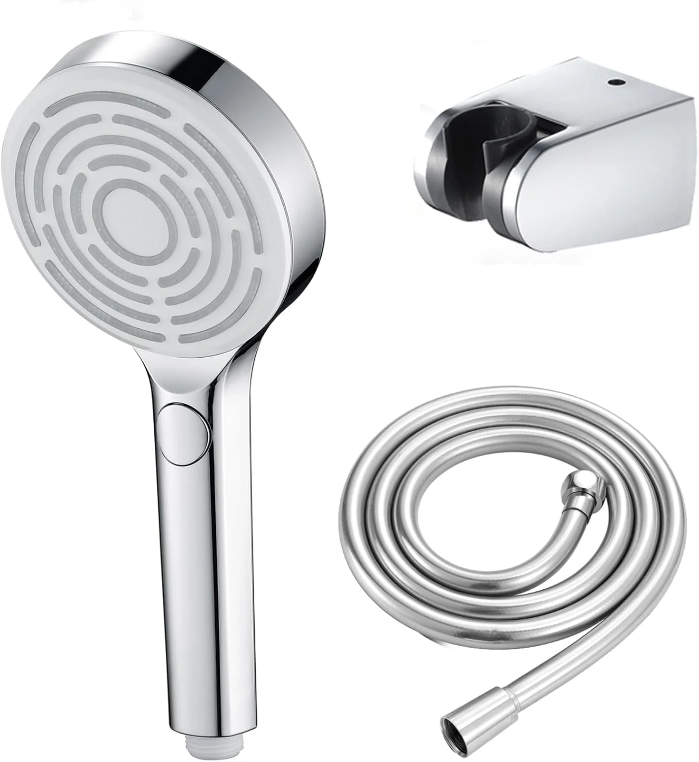 ست دوش دستی با سر دوش ABS جداشدنی 3 حالته، دوش دستی دیواری با شلنگ 150 سانتی متری، روکش کروم