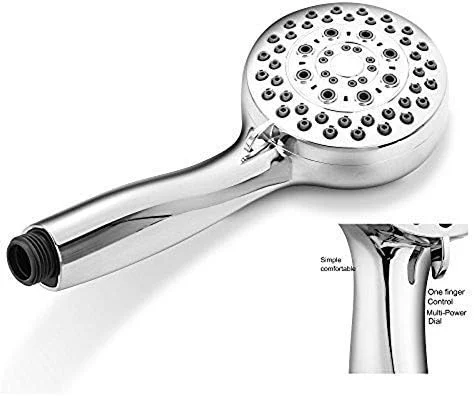 دوش دستی سر دوش ABS حمام صرفه جویی در آب فشار قوی پنج حالته گرد