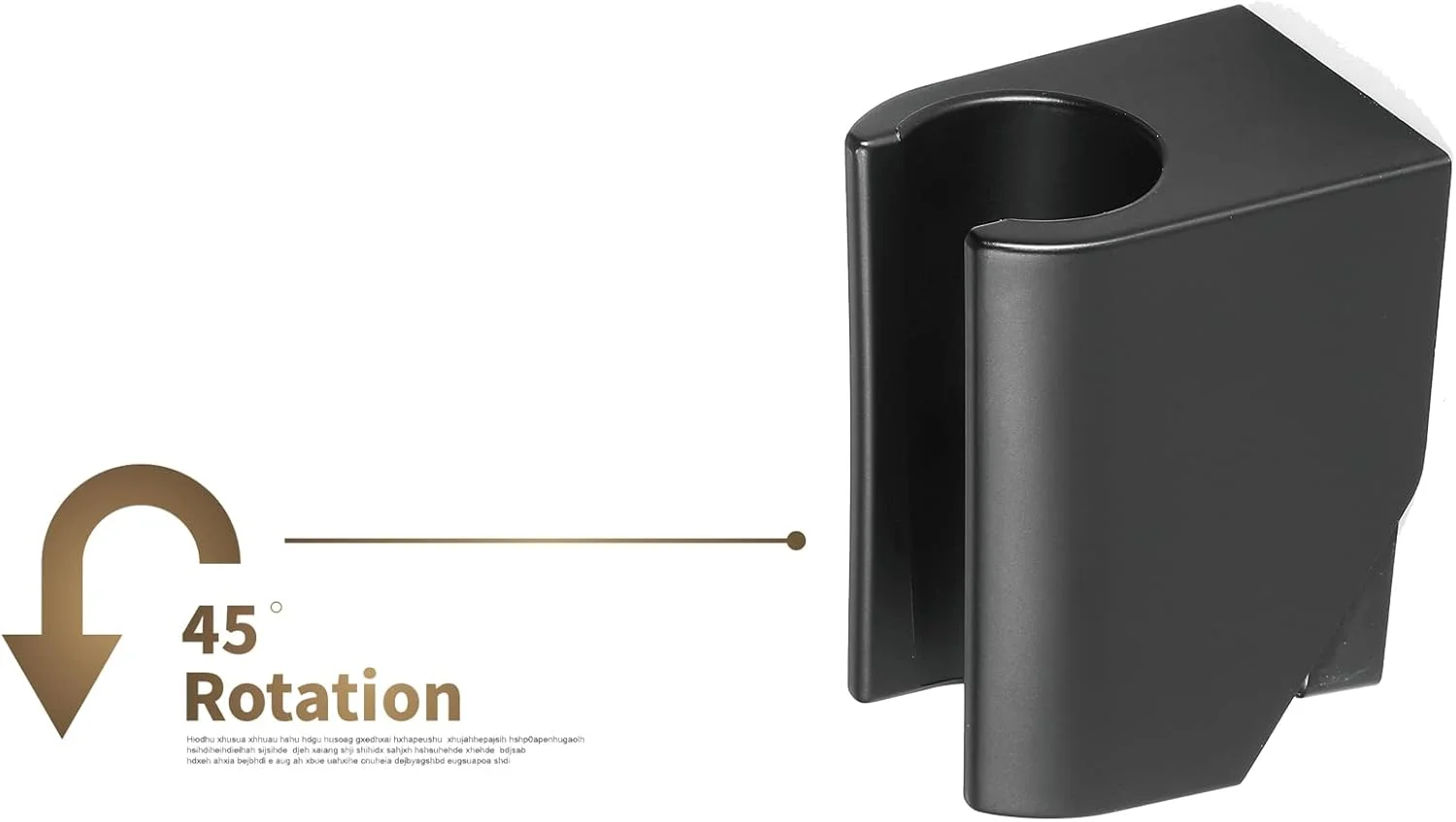 ست دوش دستی برنجی با پایه دیواری برای حمام، دوش دستی با فشار قوی به همراه شلنگ