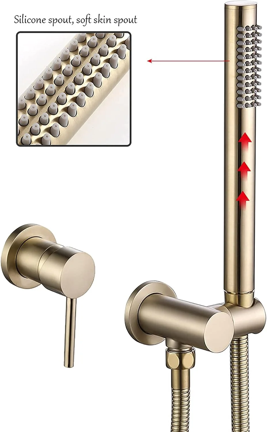 ست سر دوش دستی برنجی صرفه جویی در آب، دوش دستی دیواری با یک دسته، به همراه شلنگ و نگهدارنده، مشکی ست سر دوش دستی برنجی صرفه جویی در آب، دوش دستی دیواری با یک دسته، به همراه شلنگ و نگهدارنده، مشکی