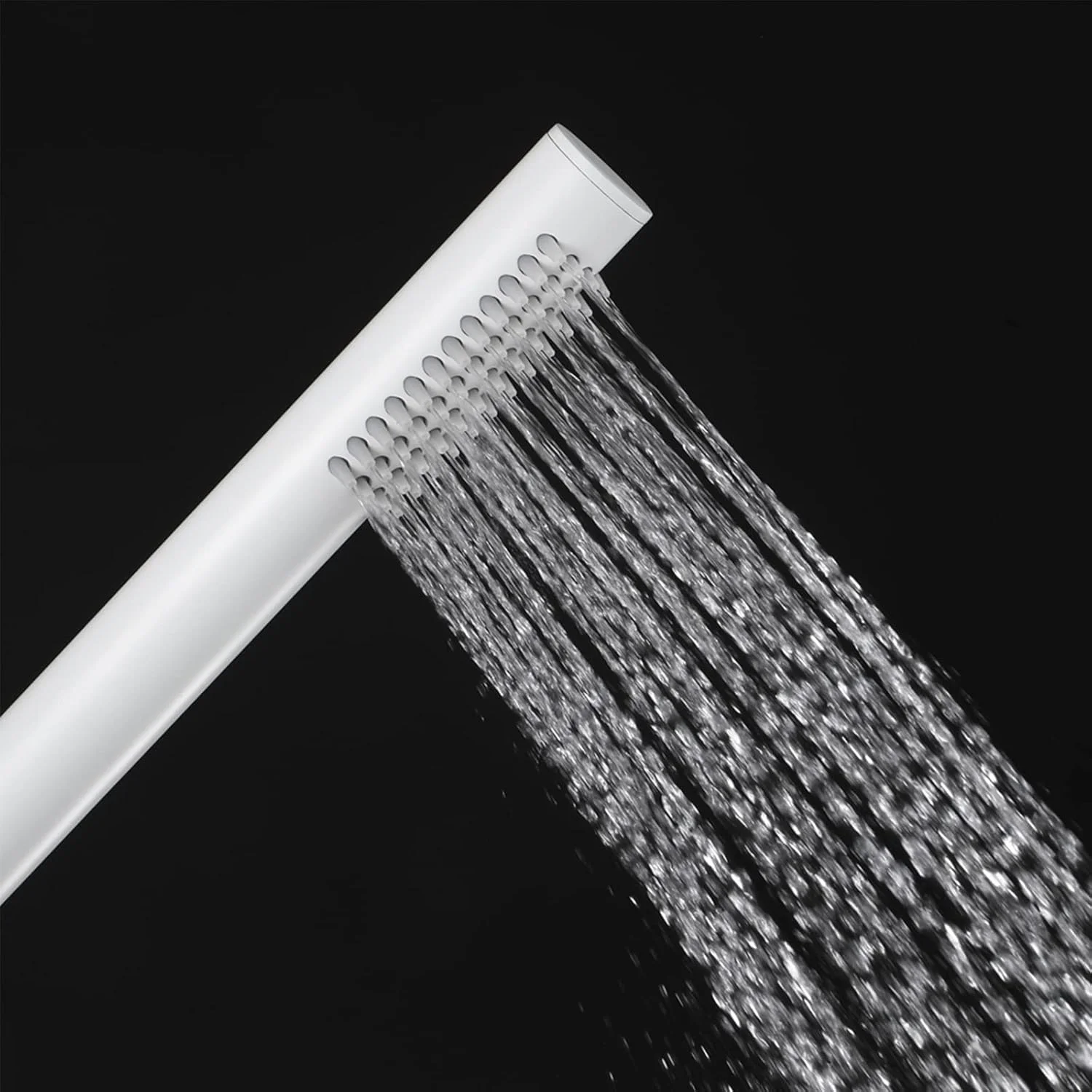 دوش دستی برنجی با فشار قوی، نصب دیواری، به همراه پایه دوش ABS و شلنگ دوش 150 سانتی متری - سفید