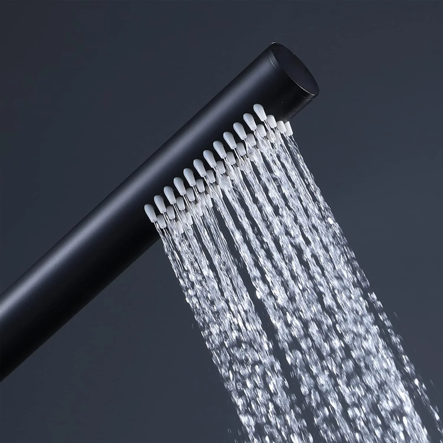 دوش دستی برنجی با فشار قوی، نصب دیواری، به همراه پایه دوش ABS و شلنگ دوش 150 سانتی متری - سفید