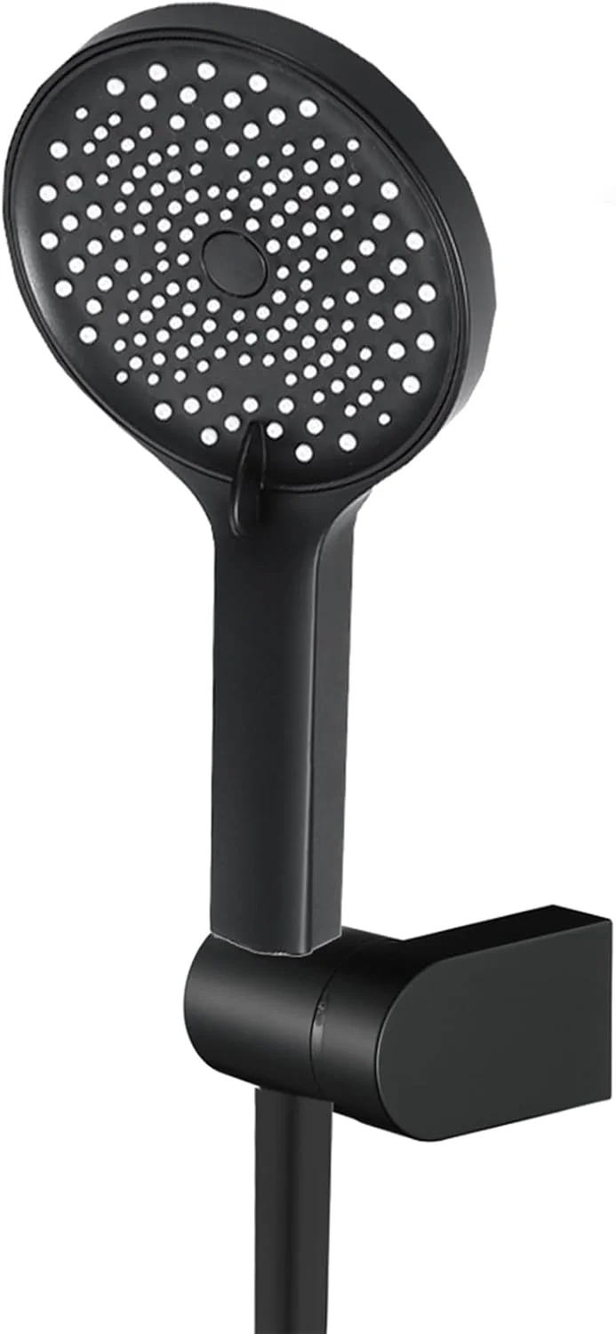 ست دوش دستی مشکی ABS با فشار قوی و 3 حالت پاشش به همراه شلنگ 150 سانتی متری