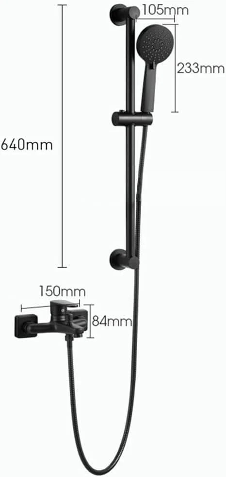 سردوش دستی، سردوش فشار قوی 3 حالته، ست سردوش دستی با جریان بالا به همراه شلنگ، شیر برنجی و میله بالابر
