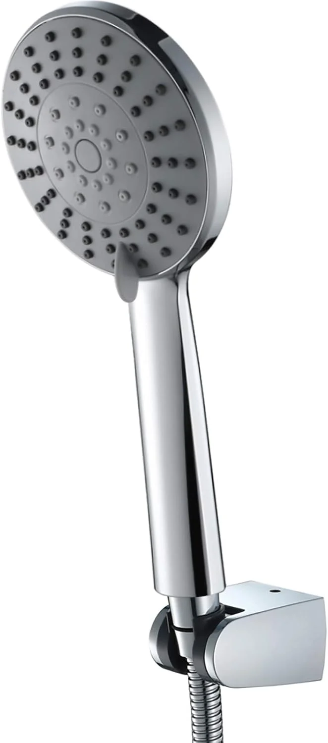 ست سر دوش دستی ABS، سر دوش صرفه جویی در آب، سر دوش دستی 5 حالته با فشار قوی به همراه شلنگ 1.5 متری و نگهدارنده